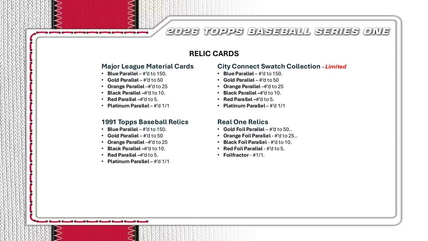 2026 Topps Series 1 Baseball Blaster Box
