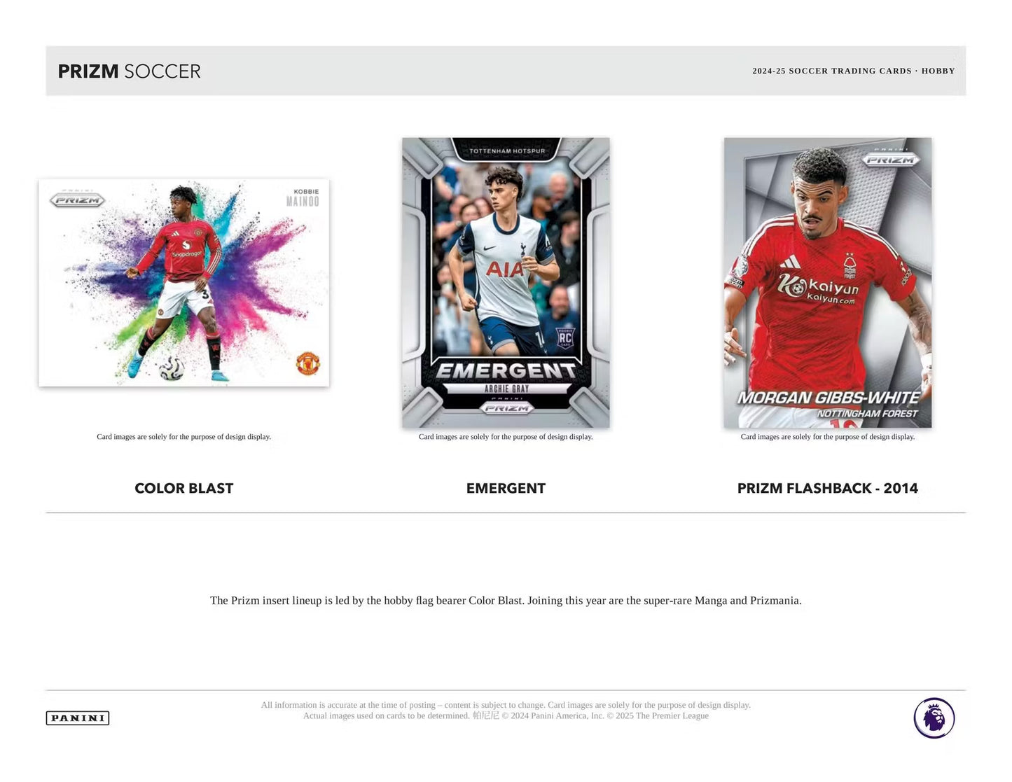 2024-25 Panini Prizm Premier League EPL Soccer Hobby Box