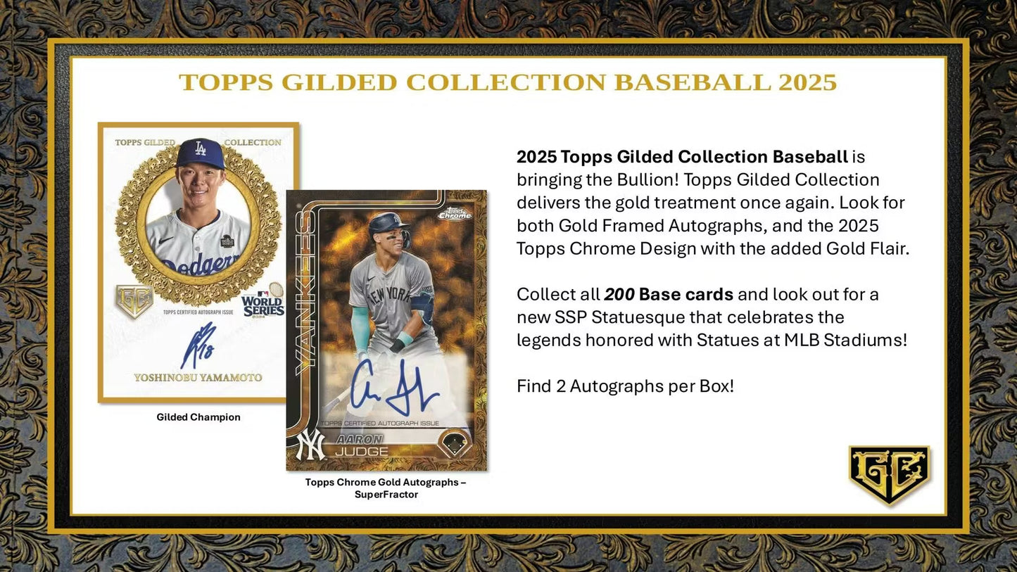 2025 Topps Gilded Collection Baseball Hobby Box