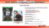 2025 Topps Stadium Club Baseball Blaster Box
