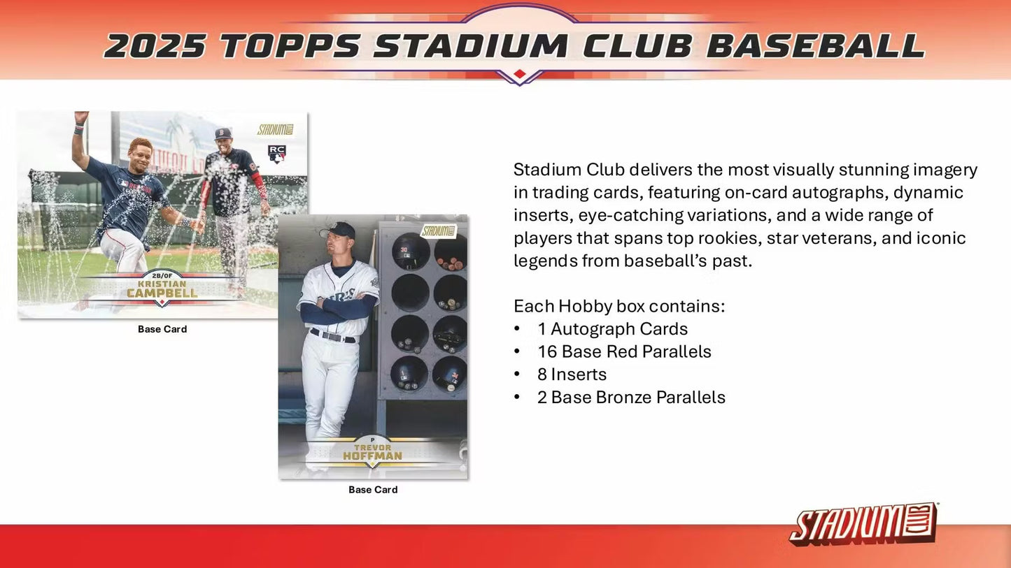 2025 Topps Stadium Club Baseball Mega Box