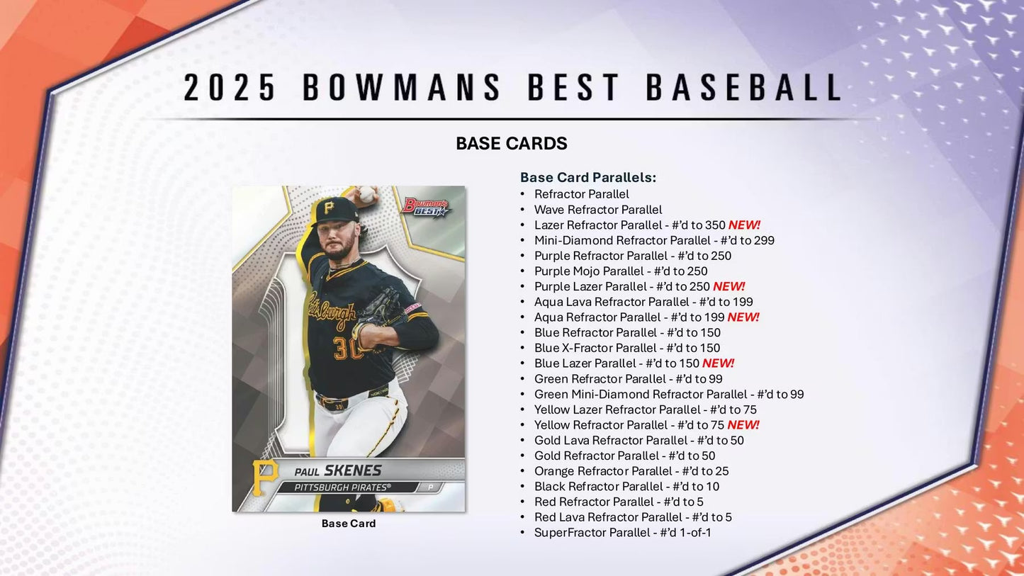 2025 Bowman's Best Baseball Hobby Box
