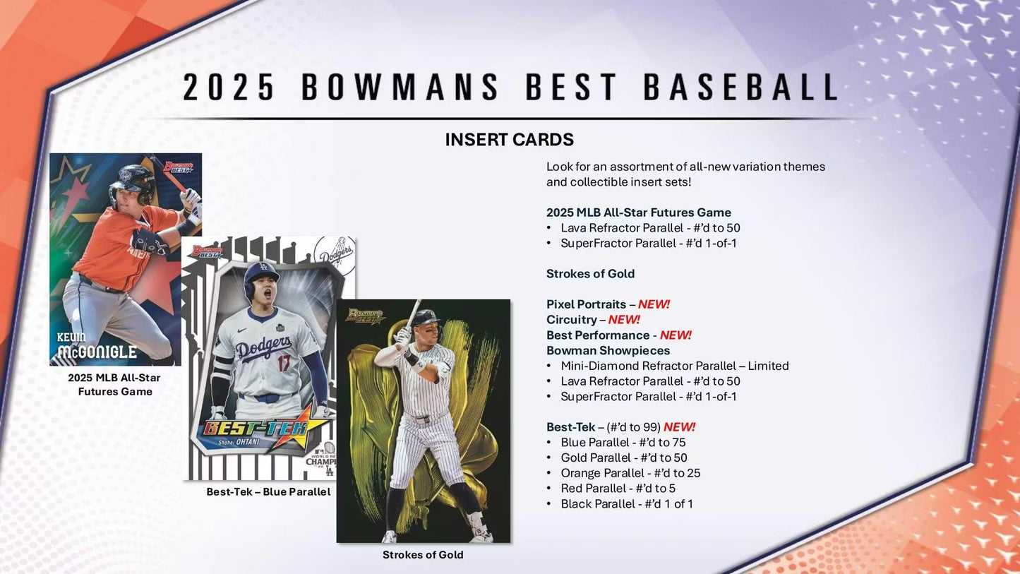 2025 Bowman's Best Baseball Hobby Box