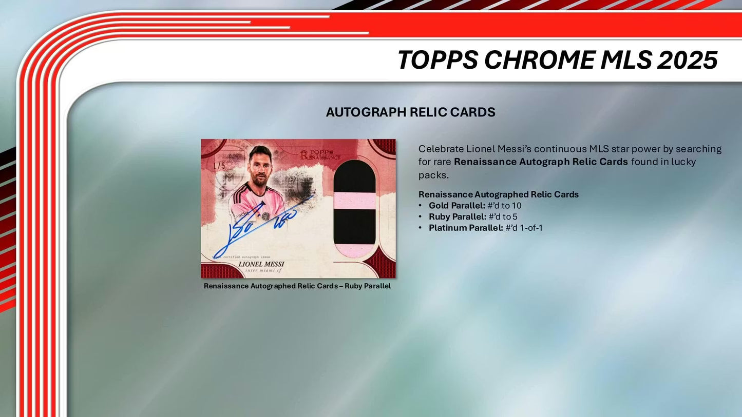 2025 Topps Chrome MLS Blaster Box