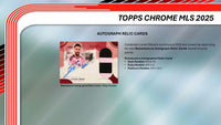 2025 Topps Chrome MLS Blaster Box