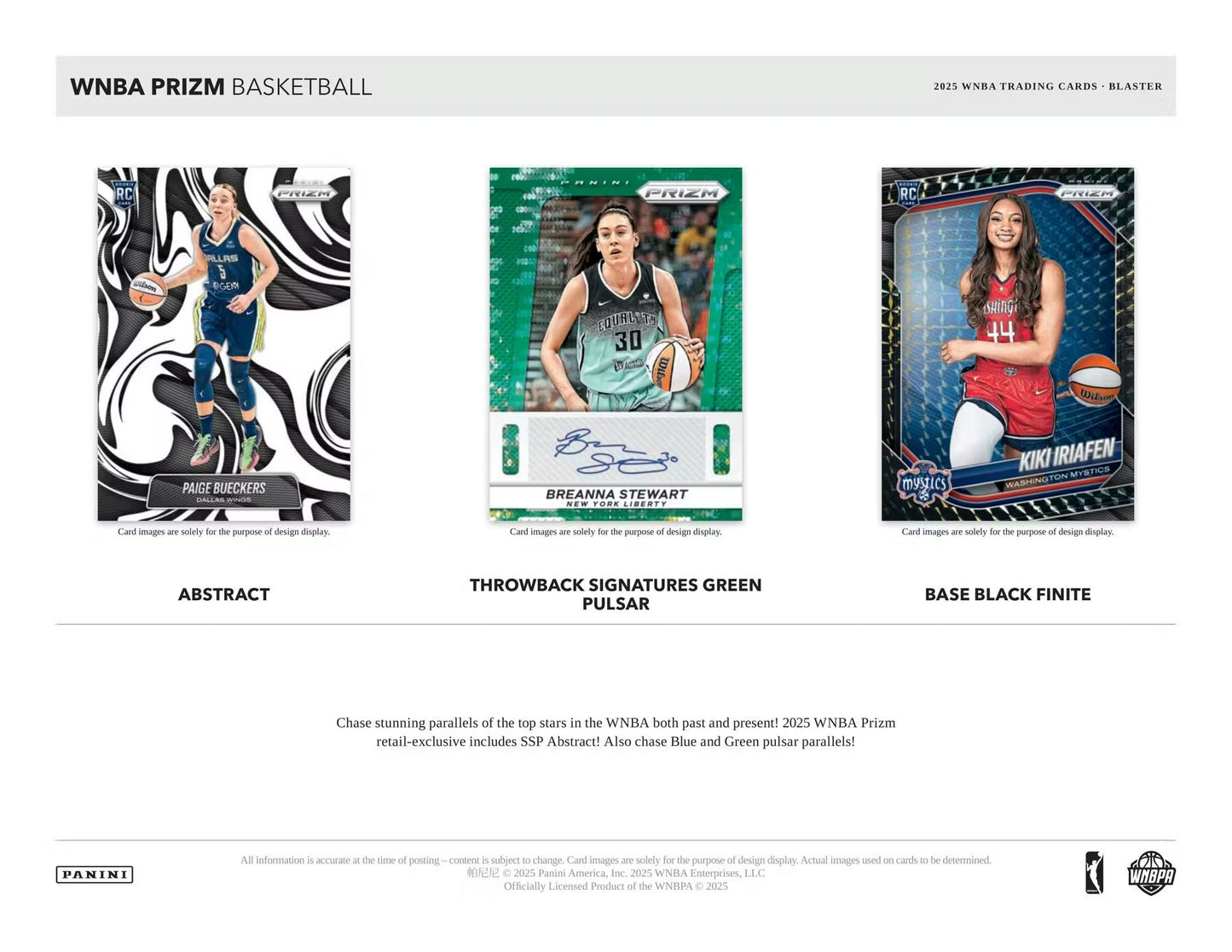 2025 Panini Prizm WNB Blaster Box