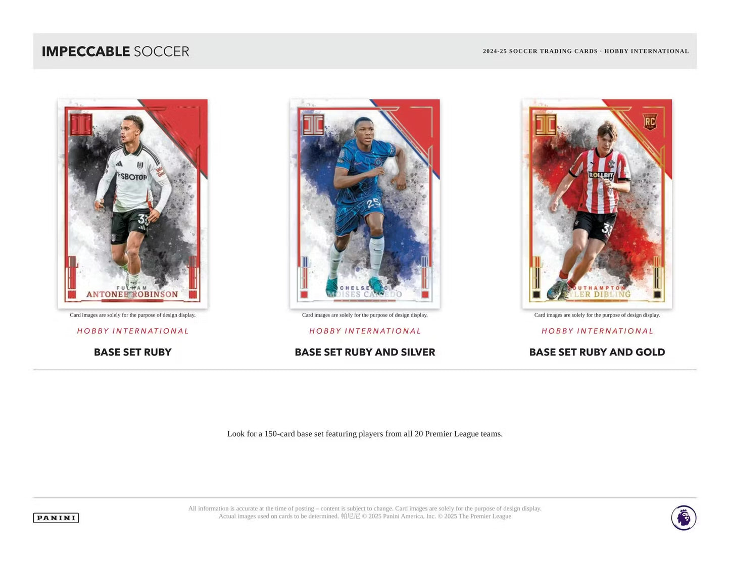 2024-25 Panini Impeccable Premier League EPL Soccer International Hobby Box