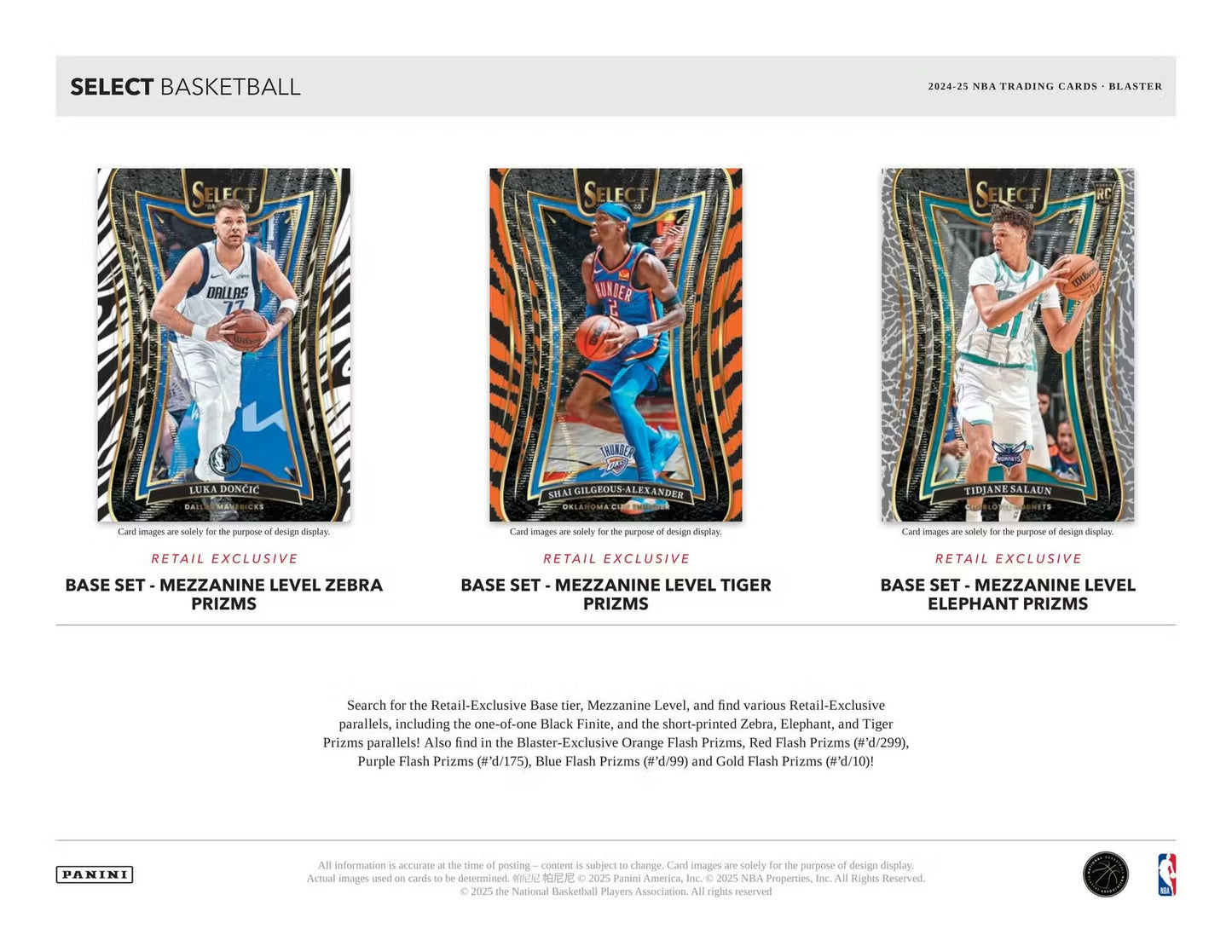 2024-25 Panini Select Basketball Blaster Box