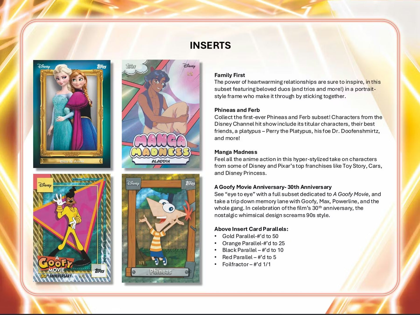 2026 Topps Disney Neon Mega Box