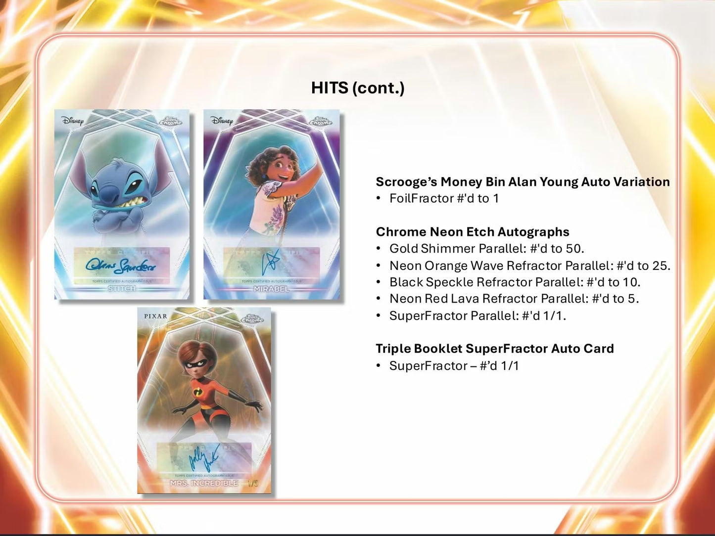 2026 Topps Disney Neon Mega Box