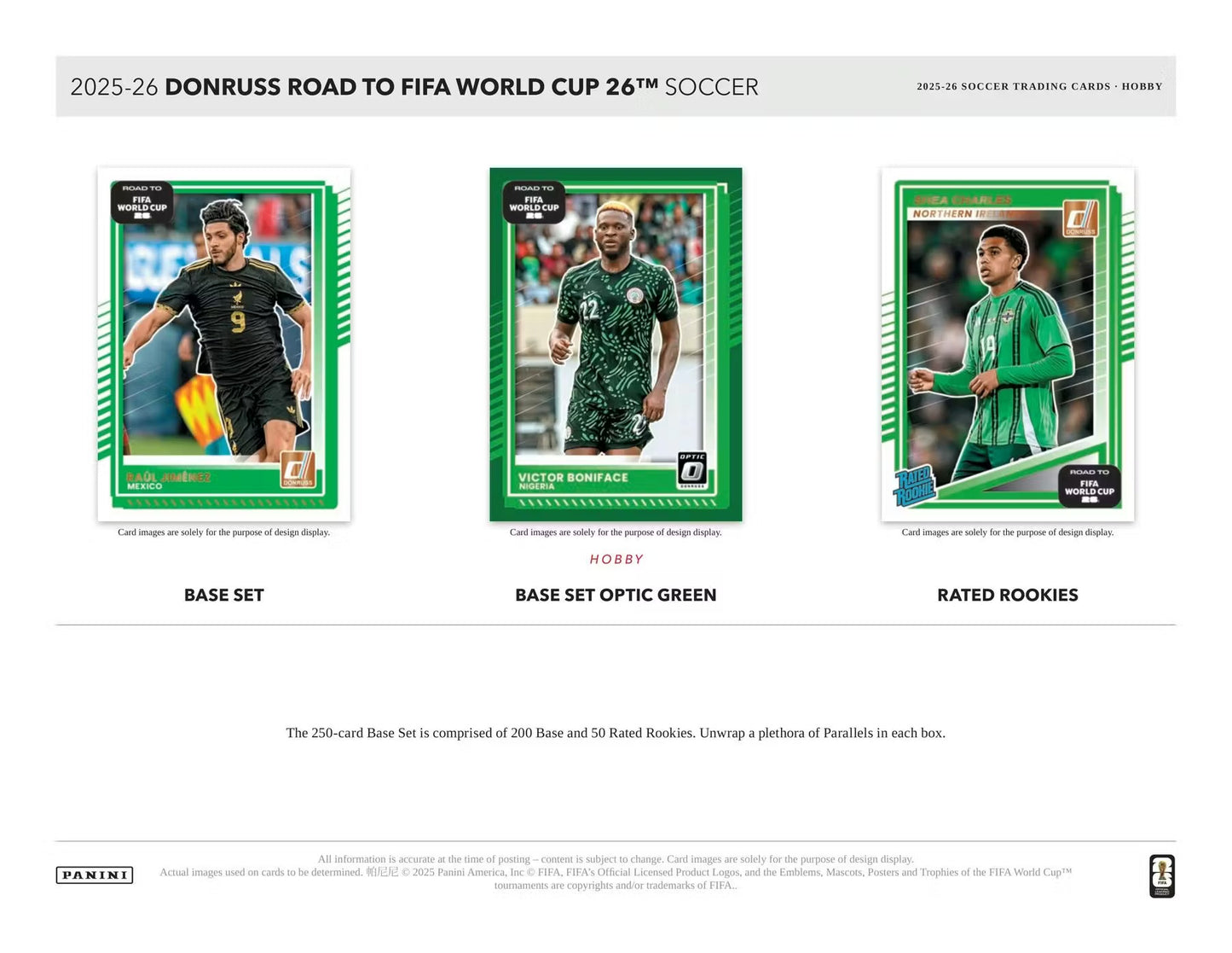 2025-26 Panini Donruss Road To FIFA World Cup Hobby Box