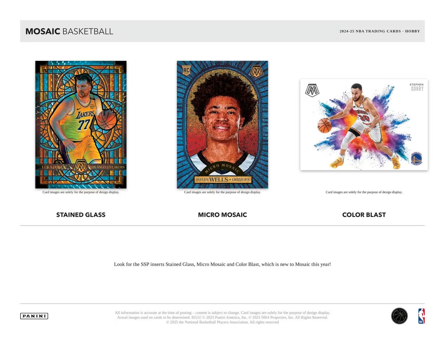 2024-25 Panini Mosaic Basketball Hobby Box