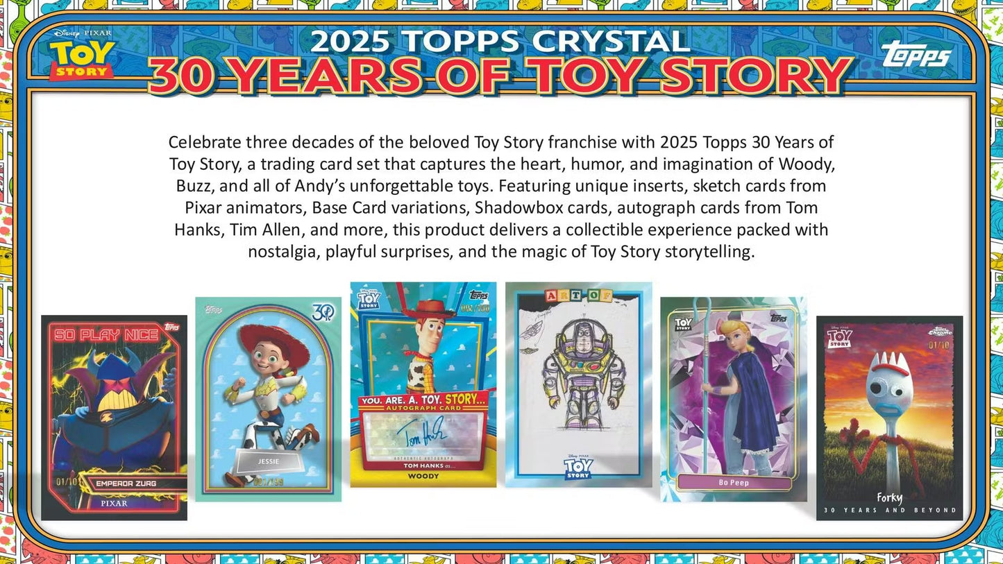 2025 Topps Crystal 30 Years of Toy Story Hobby Box