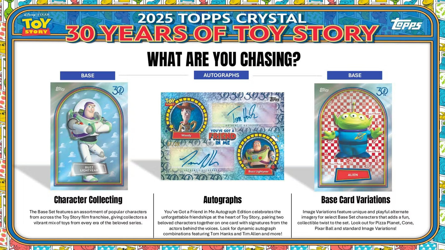 2025 Topps Crystal 30 Years of Toy Story Hobby Box