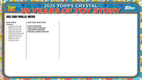2025 Topps Crystal 30 Years of Toy Story Hobby Box