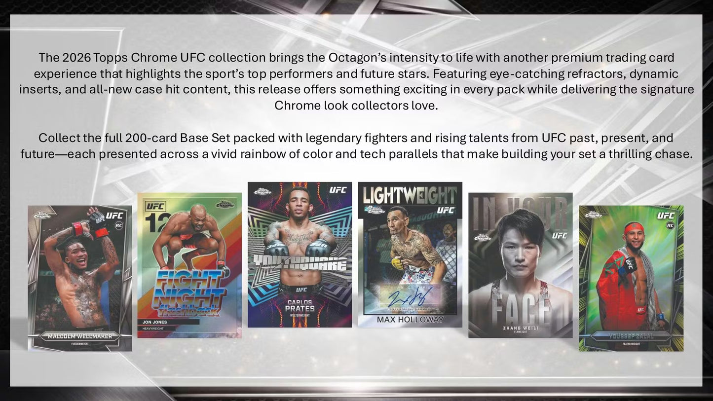 2026 Topps Chrome UFC Blaster Box