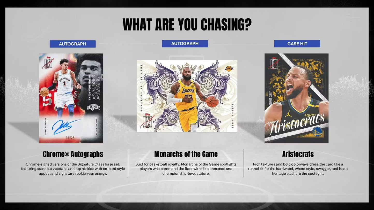 2025-26 Topps Signature Class Basketball Jumbo Box