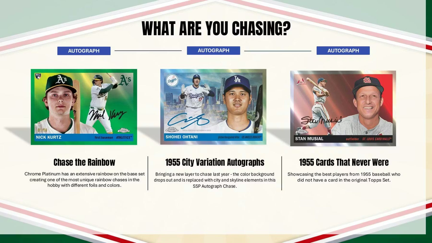 2025 Topps Chrome Platinum Baseball Blaster Box