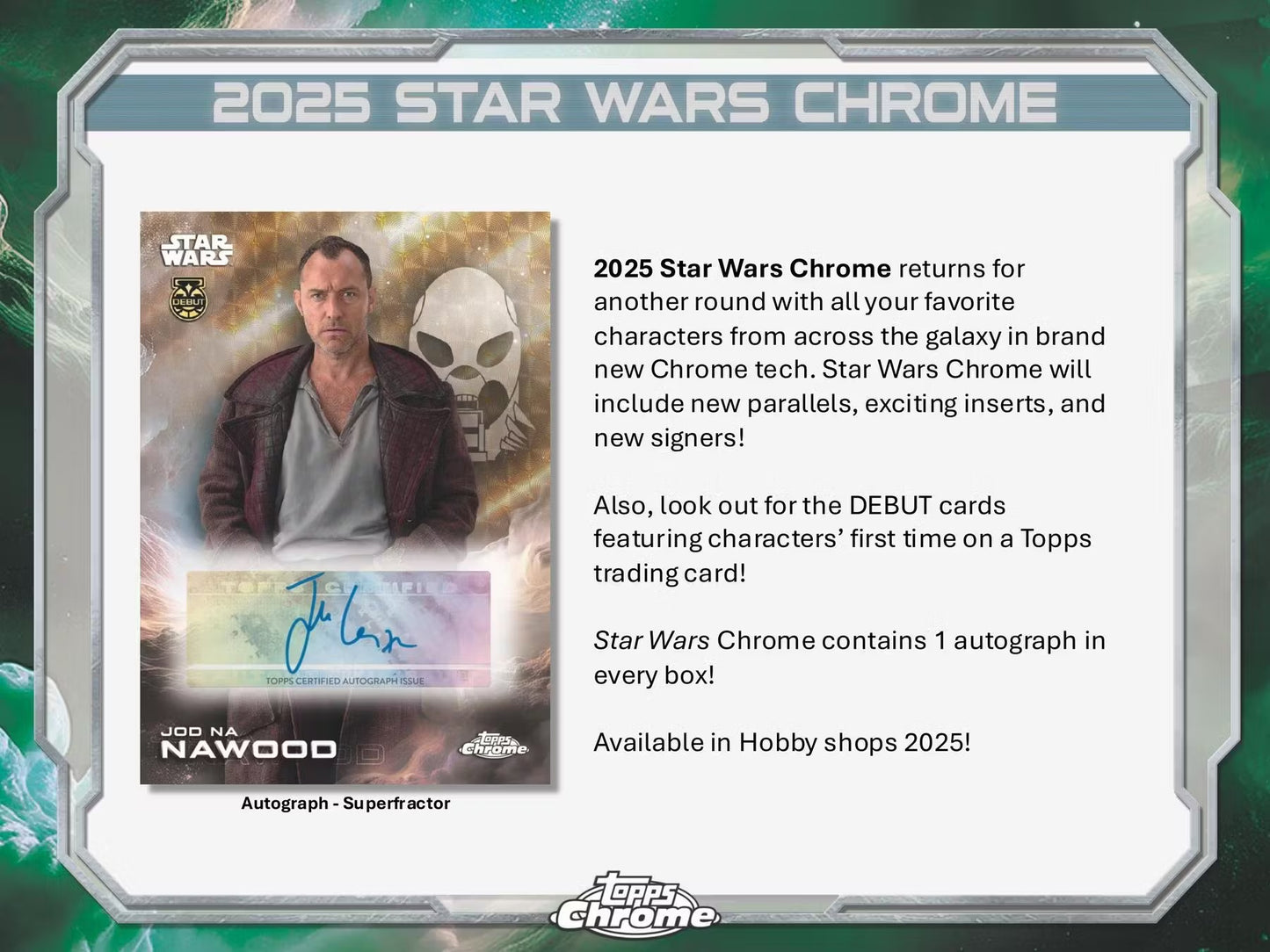 2025 Topps Chrome Star Wars Hobby box