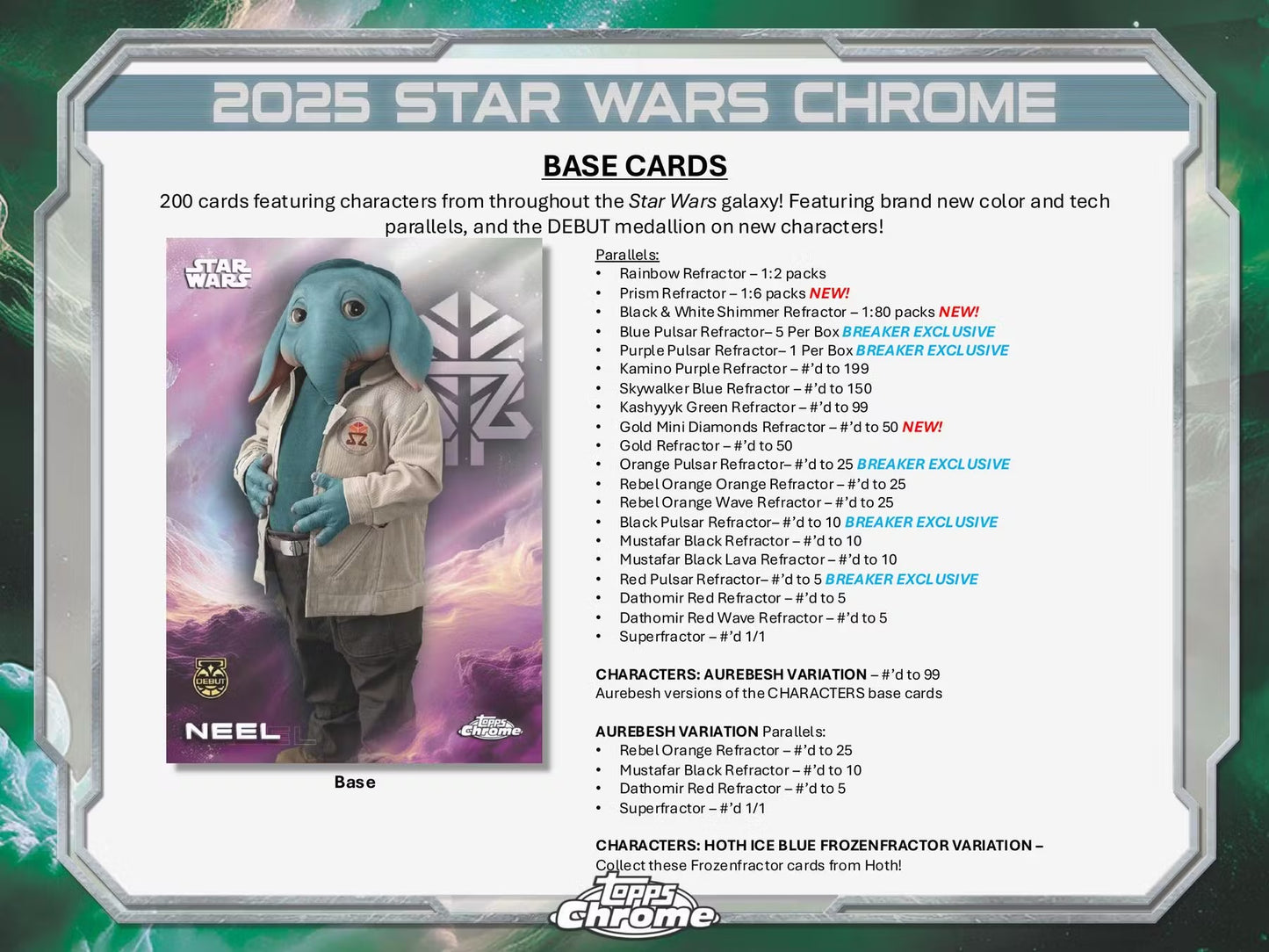 2025 Topps Chrome Star Wars Hobby box