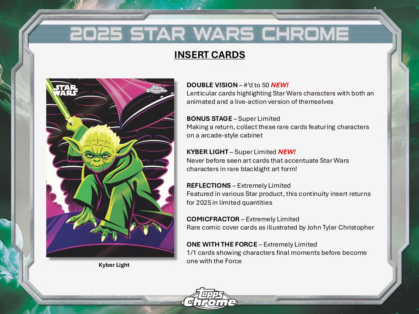 2025 Topps Chrome Star Wars Hobby box