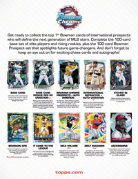 2025 Bowman Chrome Baseball Hobby Box