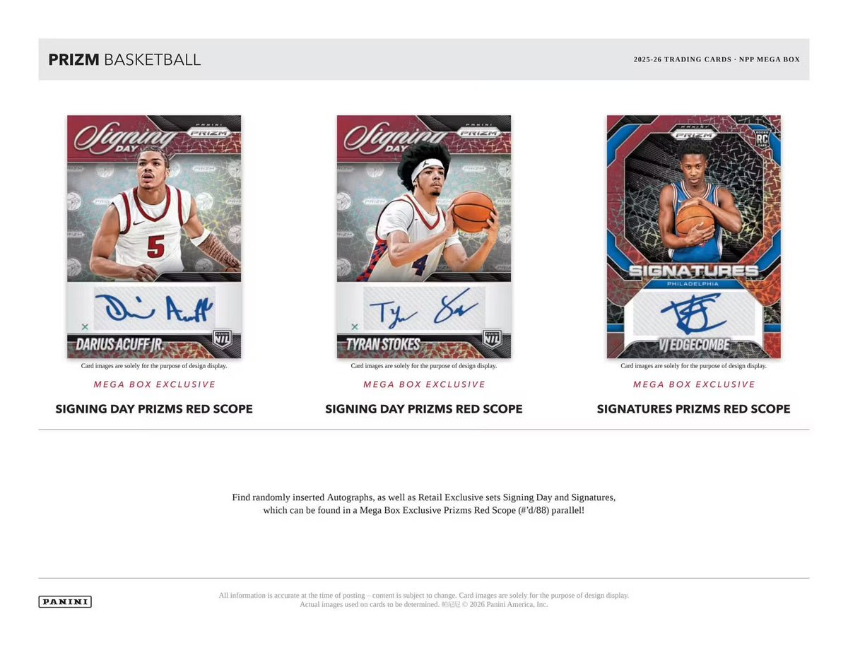 2025-26 Panini Prizm Basketball Mega Box