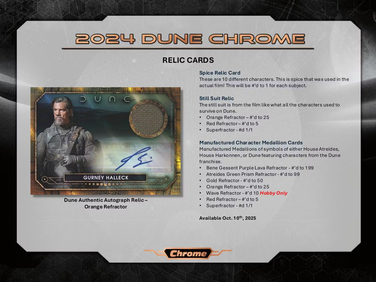 2024 Topps Chrome Dune Hobby Box