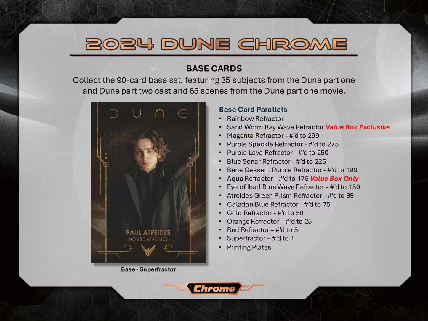 2024 Topps Dune Chrome Blaster Box
