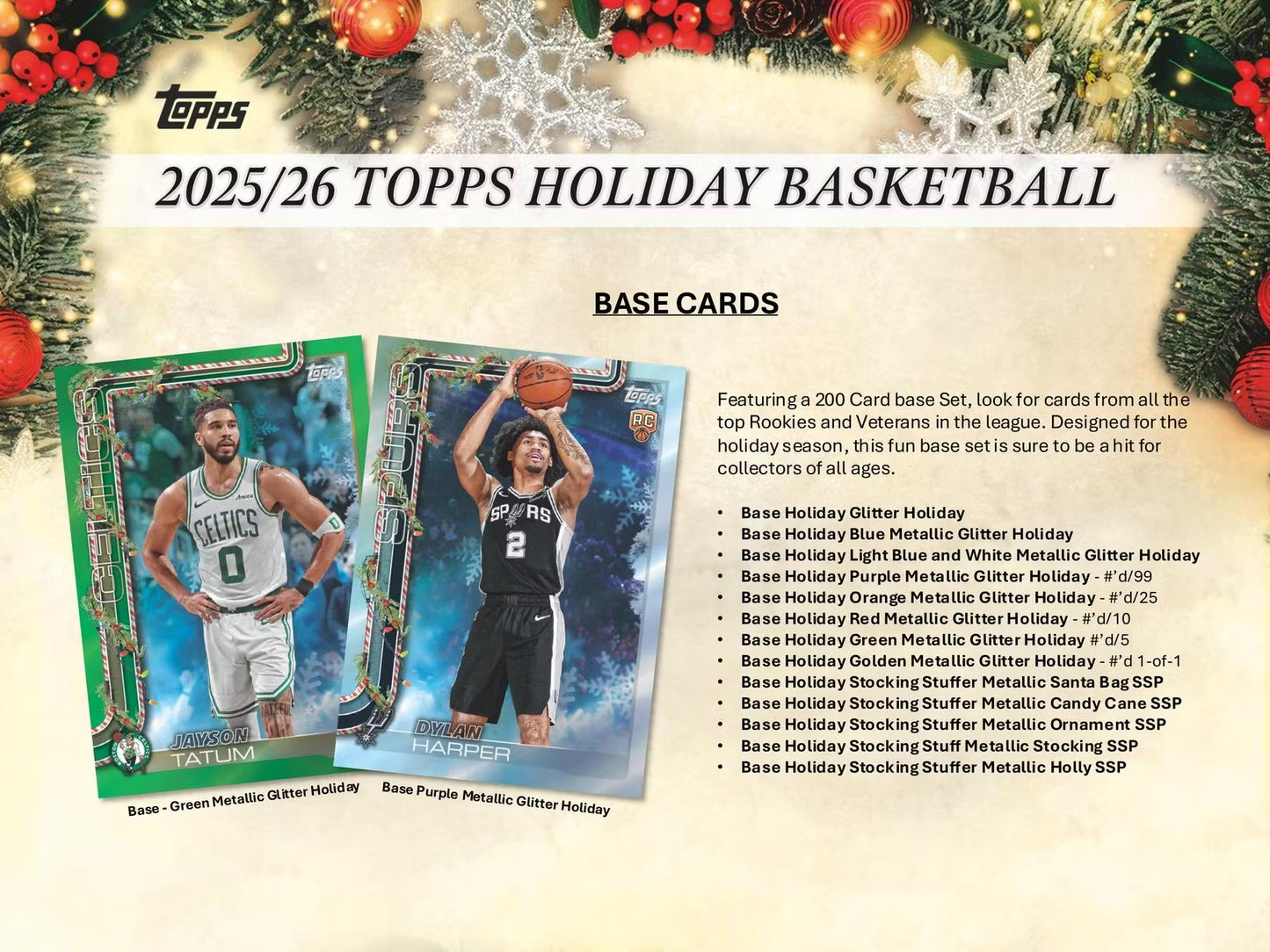 2025-26 Topps Holiday Basketball Mega Box
