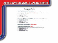 2025 Topps Update Series Baseball Hobby Jumbo Box