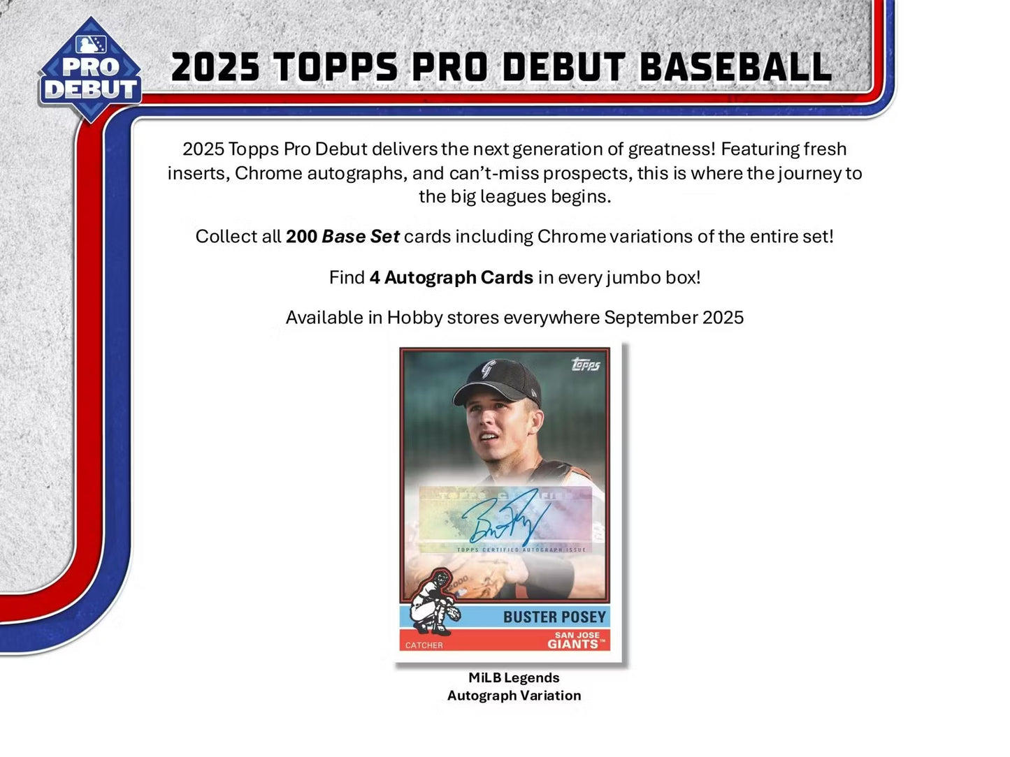 2025 Topps Pro Debut Baseball Hobby Jumbo Box