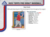 2025 Topps Pro Debut Baseball Hobby Jumbo Box