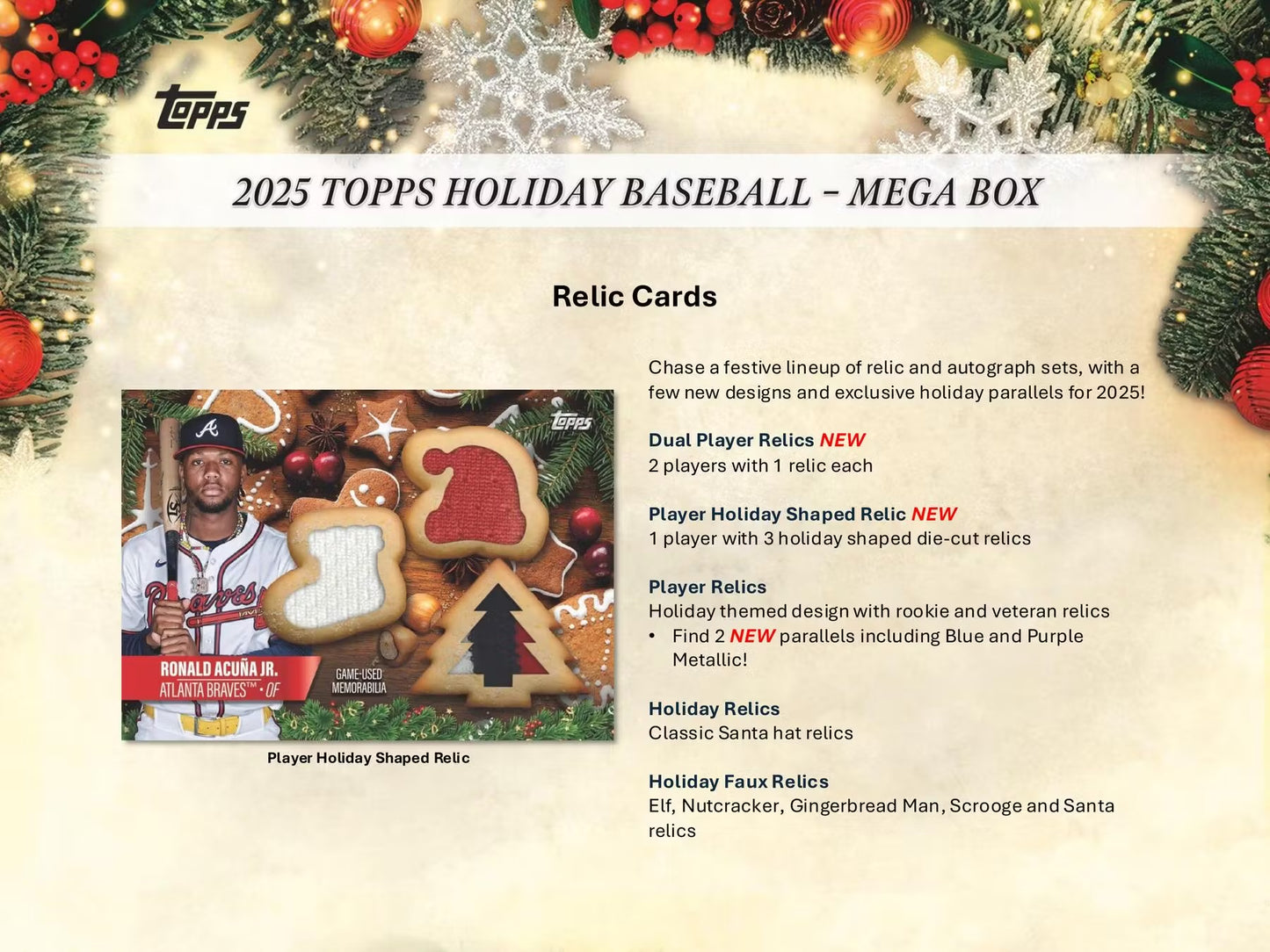 2025 Topps Holiday Baseball Mega Box