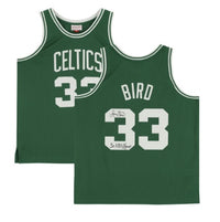 Larry Bird Boston Celtics Autographed & Inscribed Mitchell & Ness 1985-1986 Swingman Jersey - Limited Edition #33/33