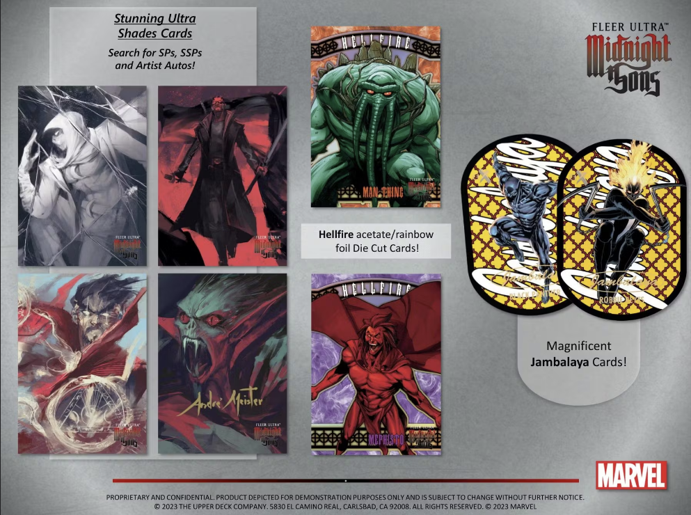 Marvel Fleer Ultra Midnight Sons Trading Cards Hobby (Upper Deck 2023)