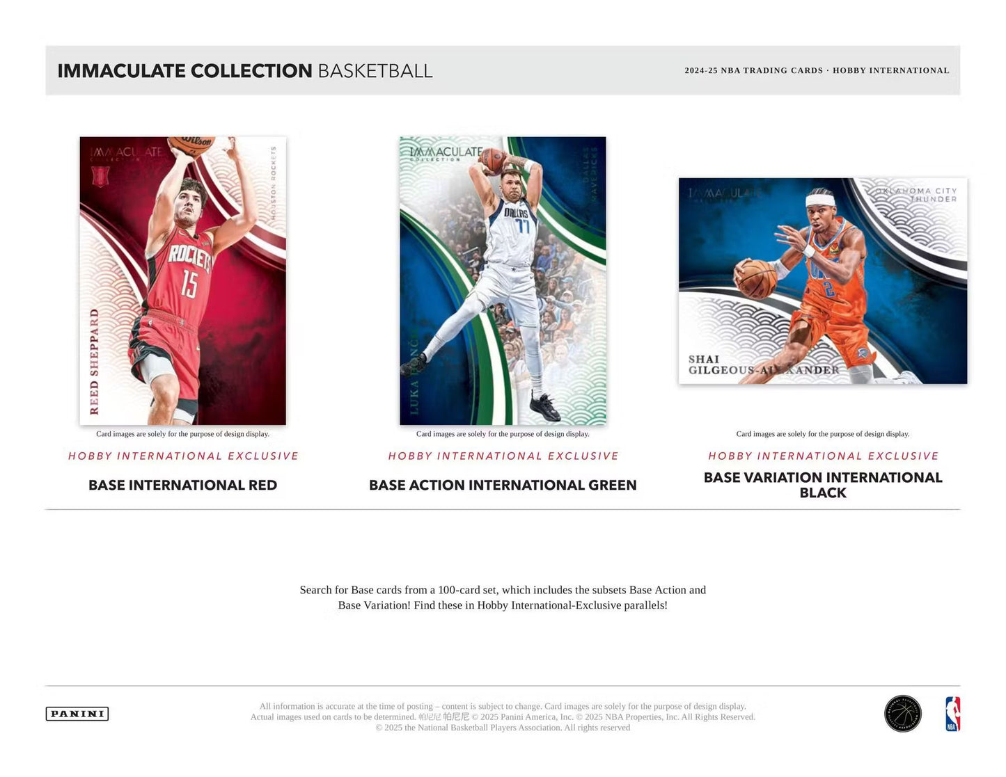 2024-25 Panini Immaculate Basketball International Box