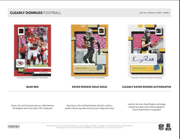 2022 Panini Clearly Donruss Football Hobby Box