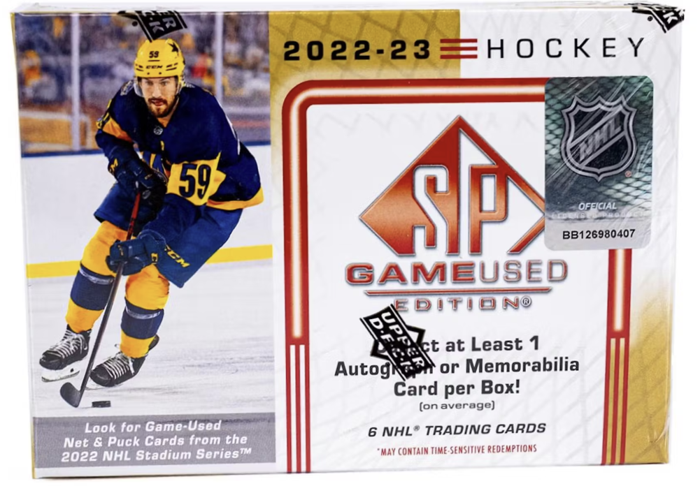 2022-23 Upper Deck SP Game Used Hockey Hobby