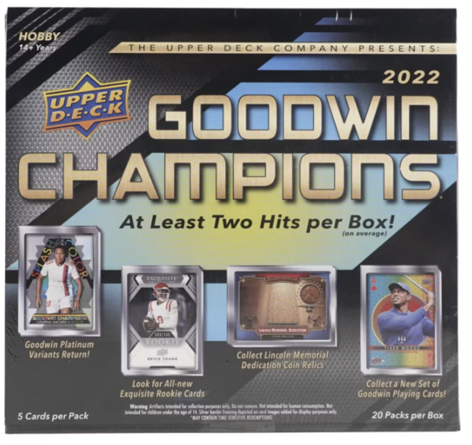 2022 Upper Deck Goodwin Champions Hobby