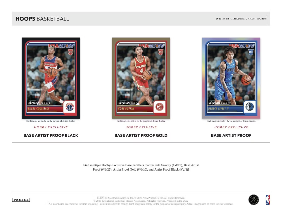 2023-24 Panini Hoops Basketball Hobby