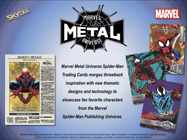 Marvel Spider-Man Metal Universe Trading Cards Box (Upper Deck 2021)