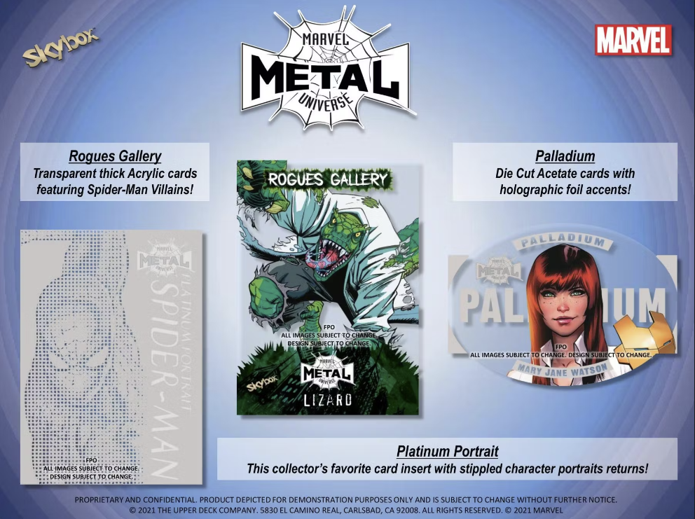 Marvel Spider-Man Metal Universe Trading Cards Box (Upper Deck 2021)