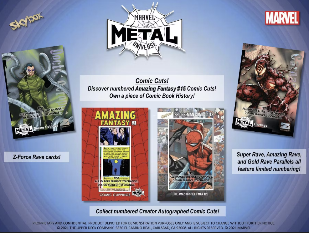 Marvel Spider-Man Metal Universe Trading Cards Box (Upper Deck 2021)