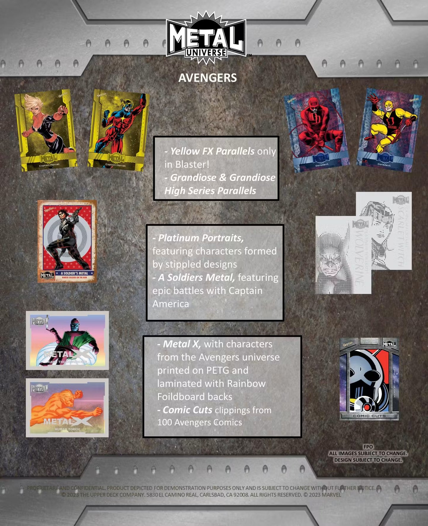 2024 Upper Deck Marvel Metal Universe Avengers Blaster Box