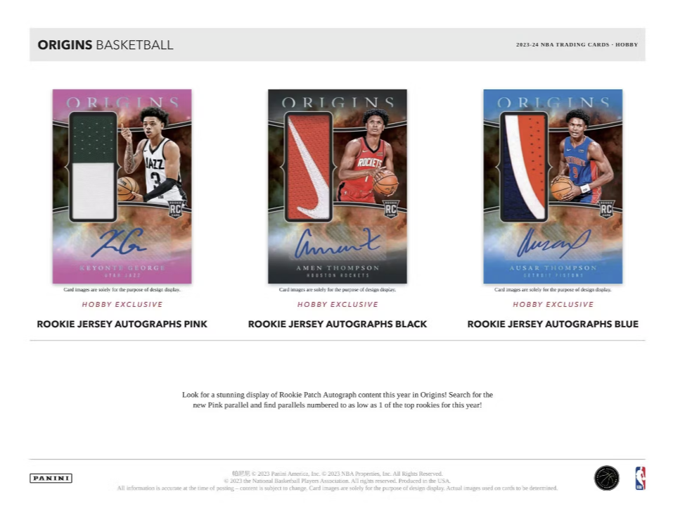 2023-24 Panini Origins Basketball Hobby