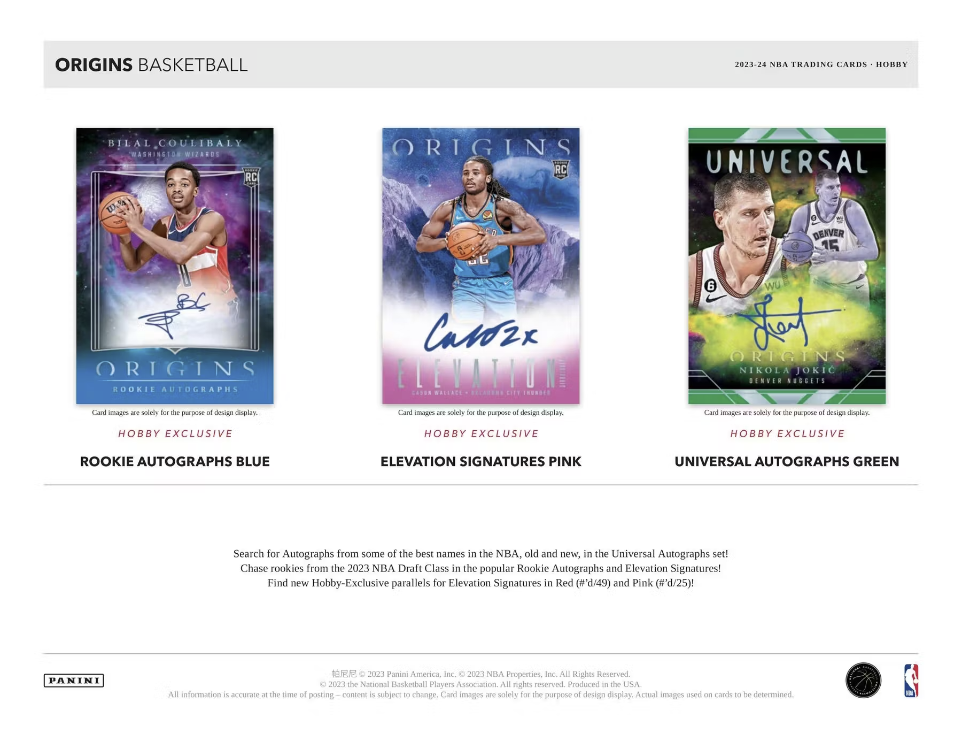 2023-24 Panini Origins Basketball Hobby