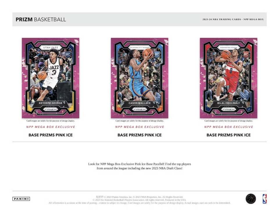 2023-24 Panini Prizm Basketball Mega (Pink Ice Prizms)