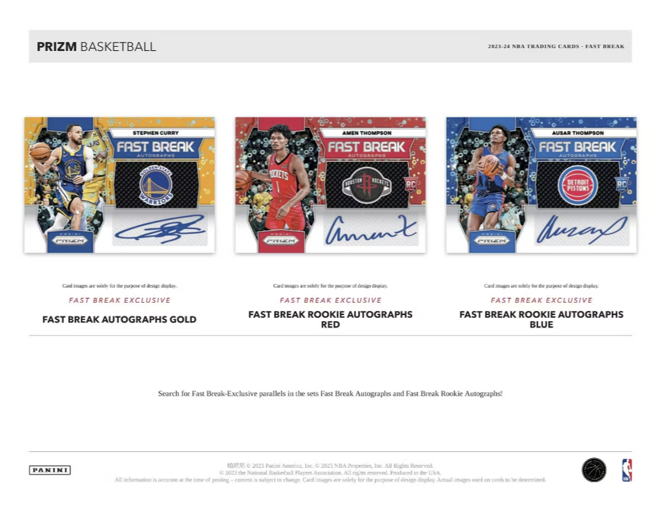 2023-24 Panini Prizm Basketball Fast Break