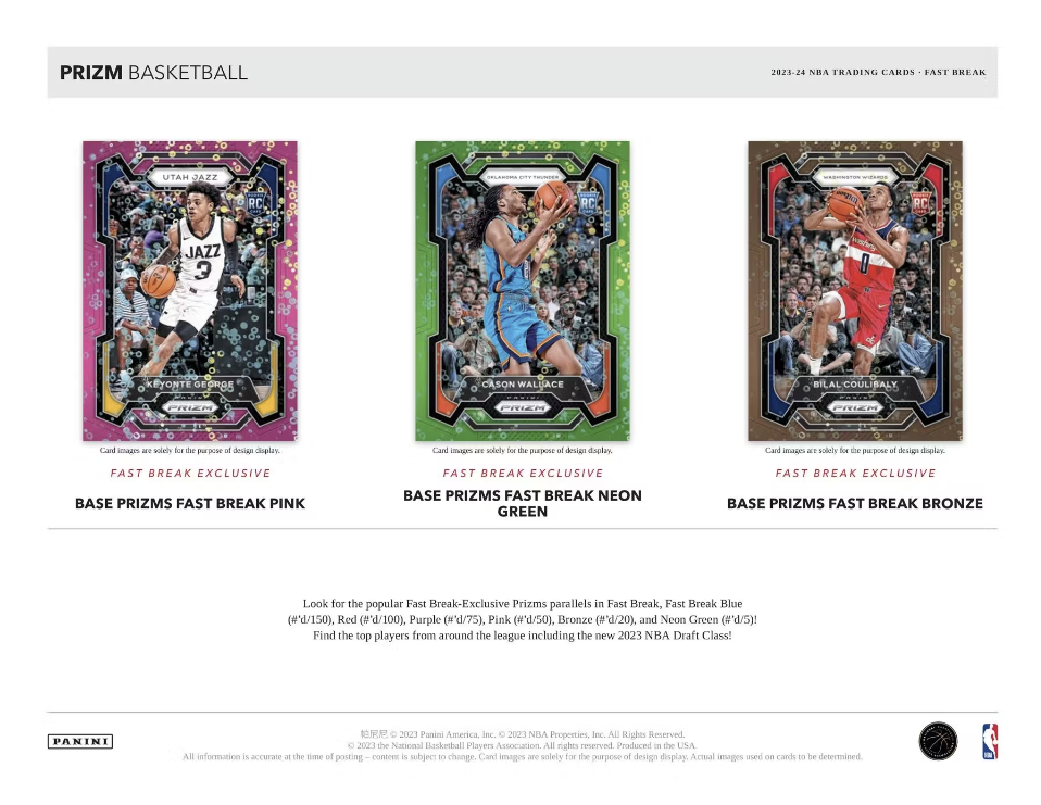 2023-24 Panini Prizm Basketball Fast Break